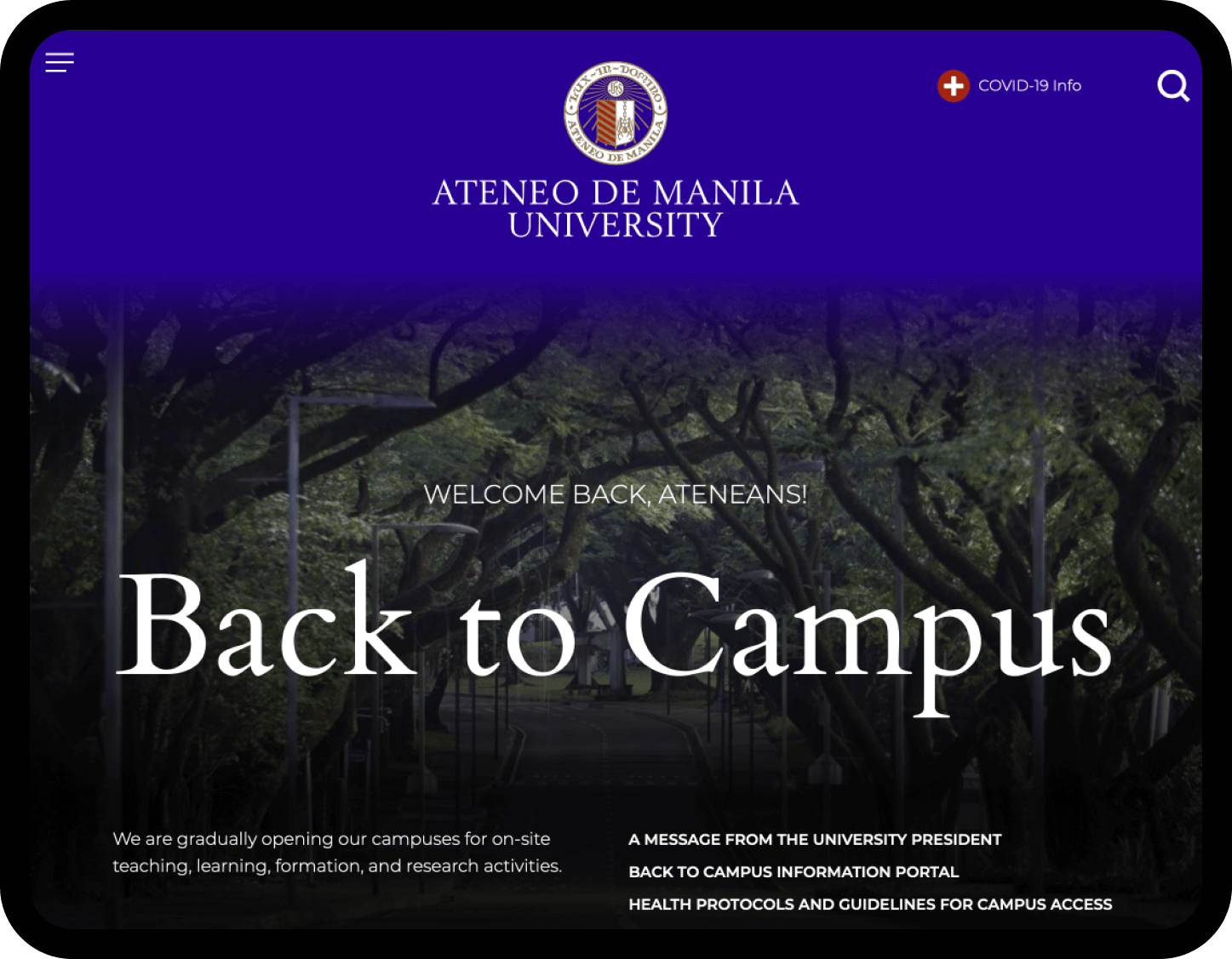 Ateneo de Manila University Dthree Digital Top Website Design